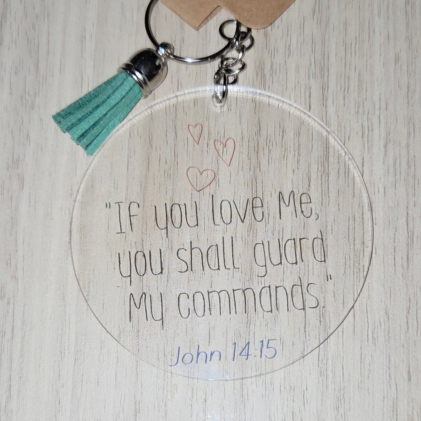 John 14:15 Keychain