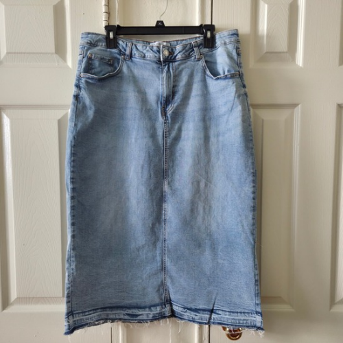 Light Wash Denim Skirt